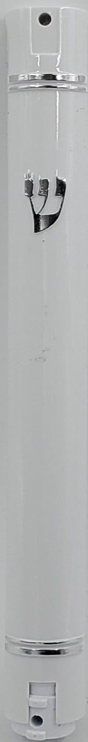 Mezuzah Case 6" (15 cm) White Lucite Waterproof