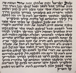 Ashkenaz Mezuzah Bais Yosef Script Basic Kosher 5" (12 cm)