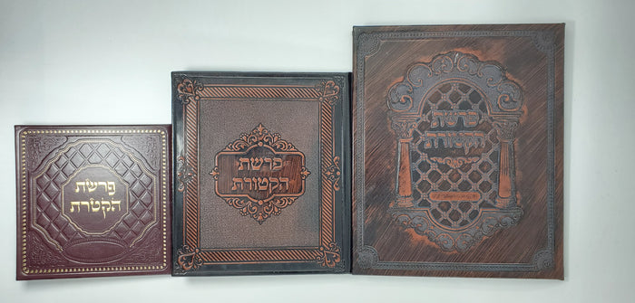 Pitum Haketoret  with Lamnatseach in Menorah form 6" (15cm) Sephardic with Cover